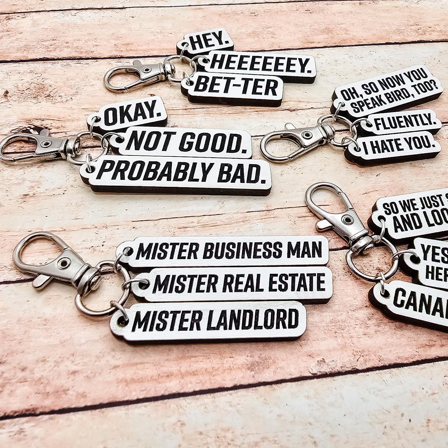 Heated Rivalry Quote Keychain Set, Hollanov Book Inspired Keychains, Shane Hollander Ilya Rozanov Fan Gift, Booktok Hockey Romance Merch