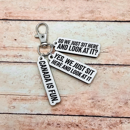 Heated Rivalry Quote Keychain Set, Hollanov Book Inspired Keychains, Shane Hollander Ilya Rozanov Fan Gift, Booktok Hockey Romance Merch