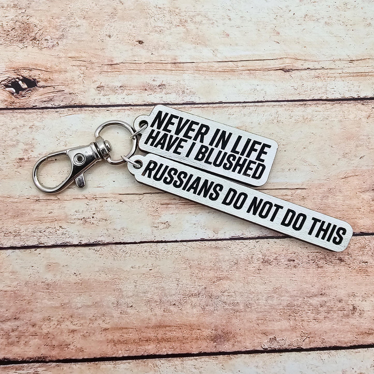 Heated Rivalry Hollanov Inspired 2 Piece Keychain Set – Shane Hollander & Ilya Rozanov Hockey Romance Quote Gift for Booktok Fans