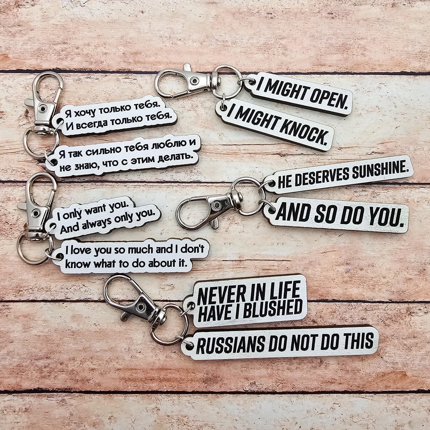 Heated Rivalry Hollanov Inspired 2 Piece Keychain Set – Shane Hollander & Ilya Rozanov Hockey Romance Quote Gift for Booktok Fans