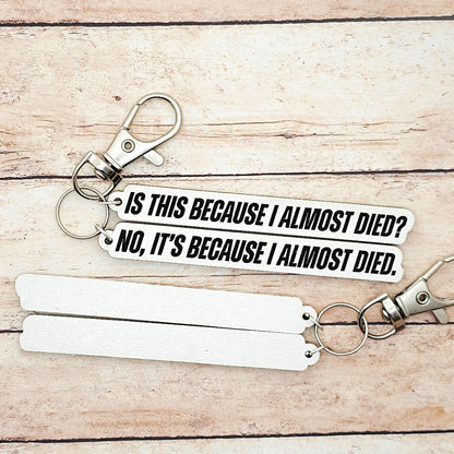 The Long Game Quote Keychain: Heated Rivalry Inspired Double Charm Keyring