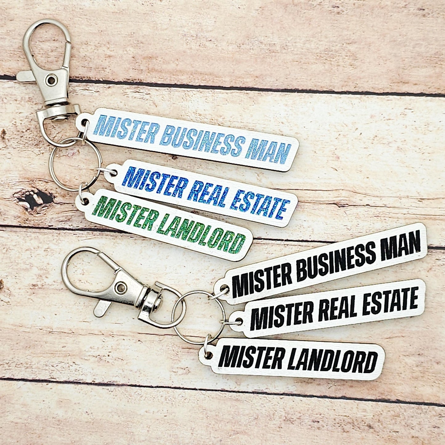 Heated Rivalry Keychain: Mister Business Man, Real Estate, Landlord Charm accessory