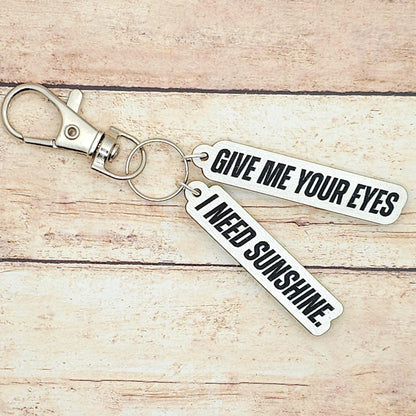 Heated Rivalry Hollanov Inspired 2 Piece Keychain Set – Shane Hollander & Ilya Rozanov Hockey Romance Quote Gift for Booktok Fans