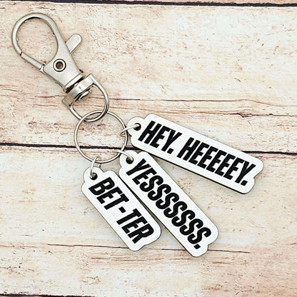 Heated Rivalry Hospital Scene Quote Keychain, Rachel Reid Fan Bookish Accessory