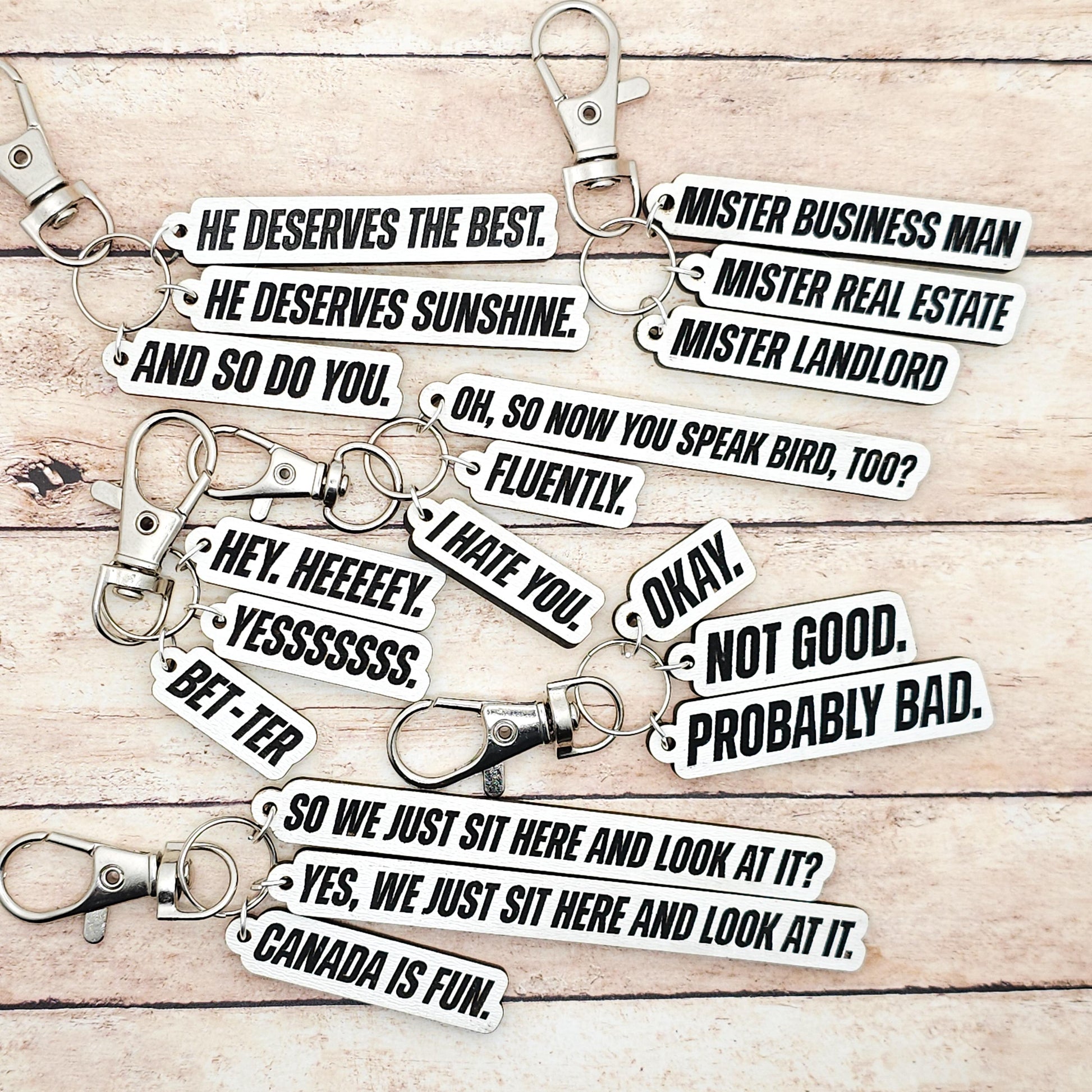 Heated Rivalry Quote Keychain Set, Hollanov Book Inspired Keychains, Shane Hollander Ilya Rozanov Fan Gift, Booktok Hockey Romance Merch