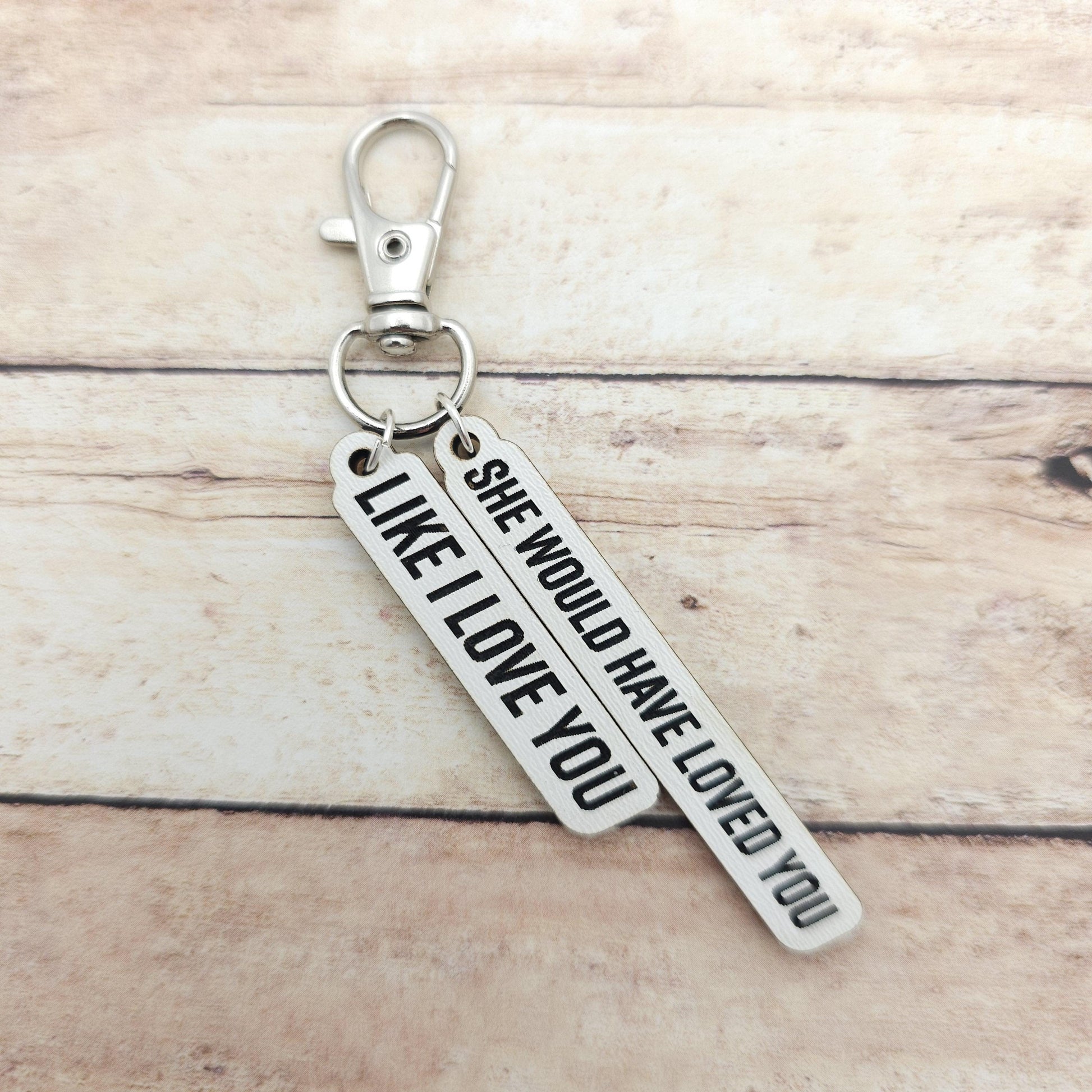 Heated Rivalry Quote Keychain She Would Have Loved You Like I Love You, Ilya Shane Book Quote Charm, BookTok Romance Reader Gift Engraved