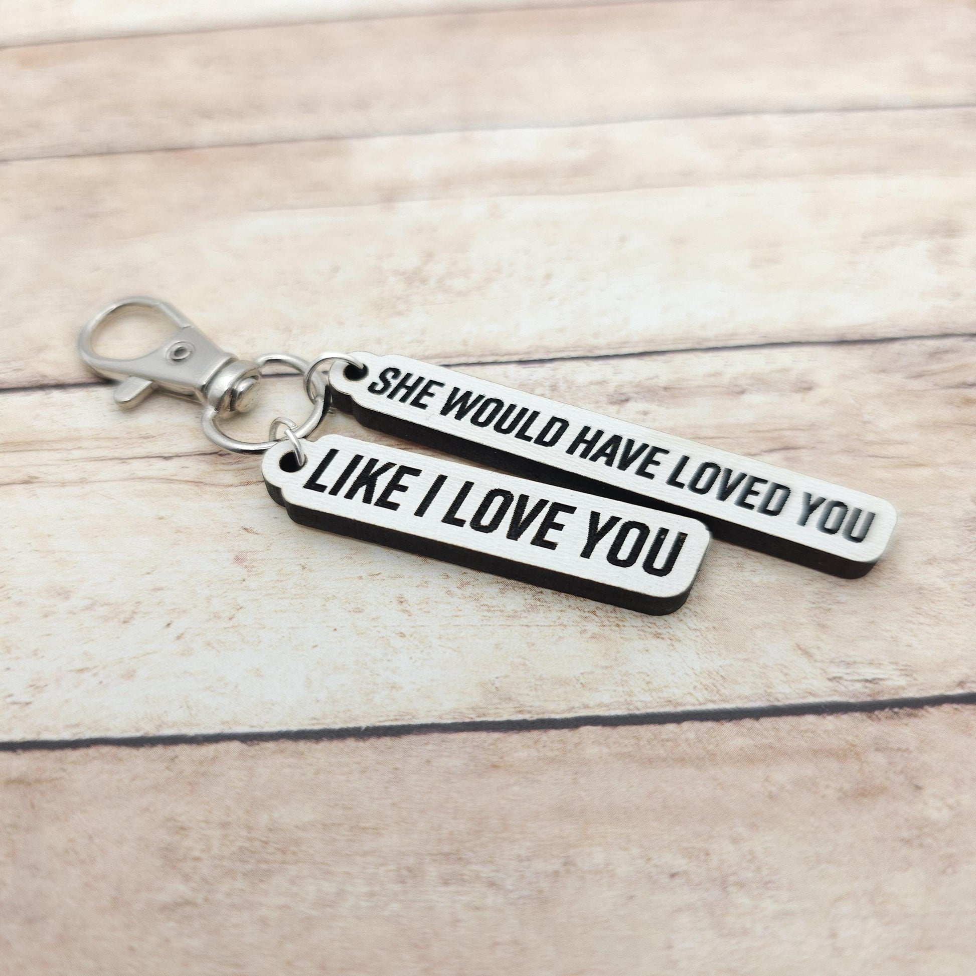 Heated Rivalry Quote Keychain She Would Have Loved You Like I Love You, Ilya Shane Book Quote Charm, BookTok Romance Reader Gift Engraved