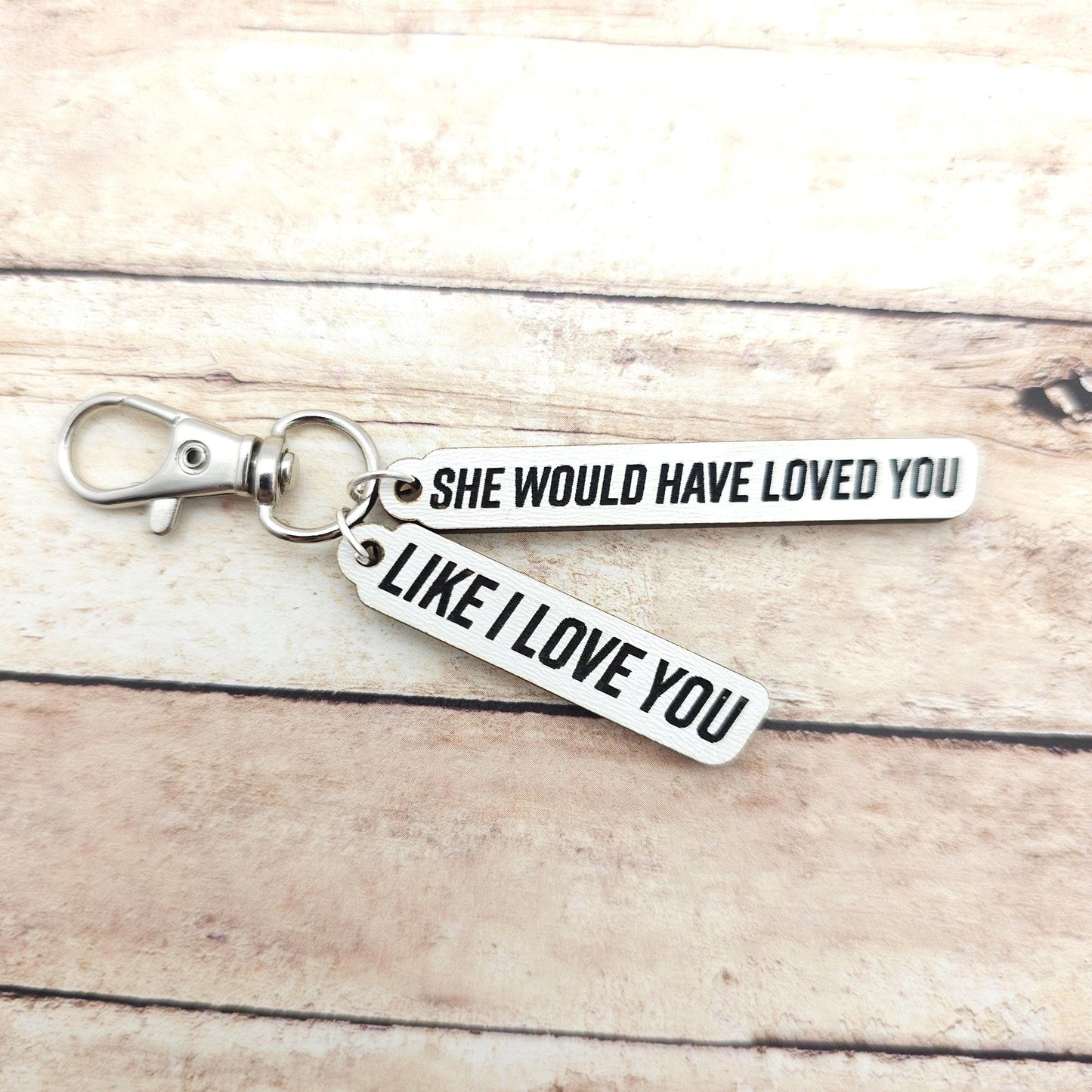 Heated Rivalry Quote Keychain She Would Have Loved You Like I Love You, Ilya Shane Book Quote Charm, BookTok Romance Reader Gift Engraved