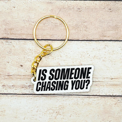 Heated Rivalry Quote Keychains MDF Fan Gift Hockey Romance Inspired Keyring White Finish Bookish Merch Silver or Gold Chain