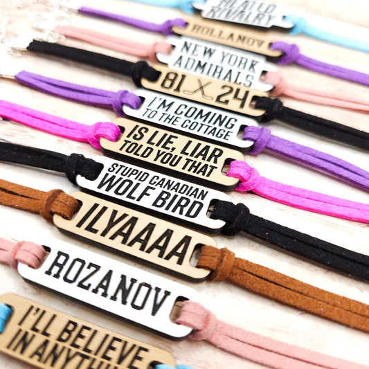 Heated Rivalry Inspired Bracelets, Hockey Romance Book Lover Jewelry, Matching Literary Fan Art