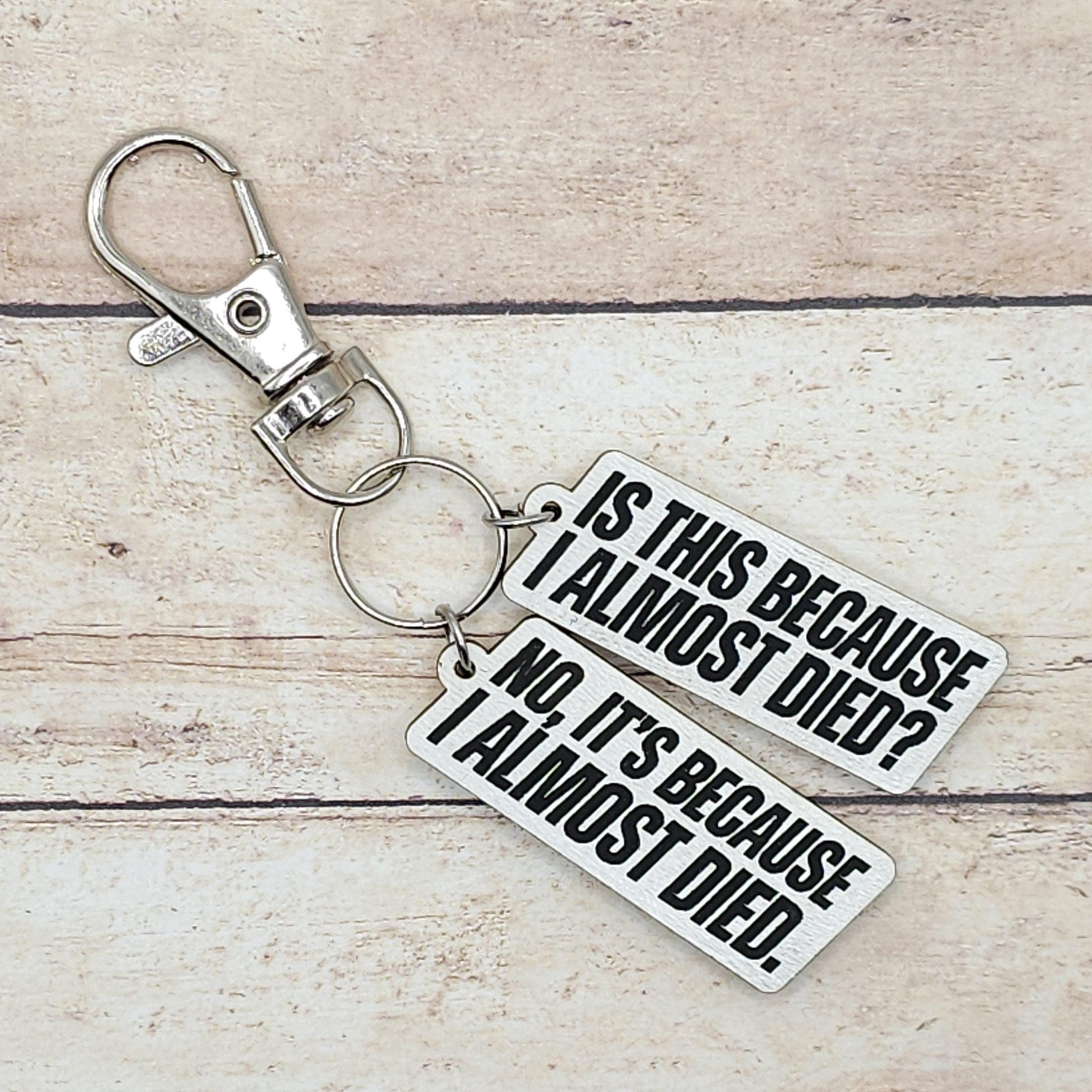 The Long Game Quote Keychain: Heated Rivalry Inspired Double Charm Keyring