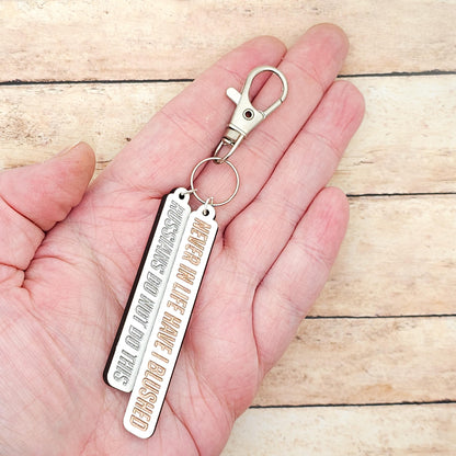 Heated Rivalry Quote Keychain, Russians Do Not Blush Engraved Keychain, Hockey Romance Gift, Bookish Fan Accessory, Custom Engraving Color