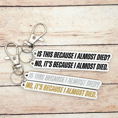 The Long Game Quote Keychain: Heated Rivalry Inspired Double Charm Keyring
