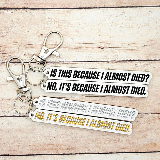The Long Game Quote Keychain: Heated Rivalry Inspired Double Charm Keyring