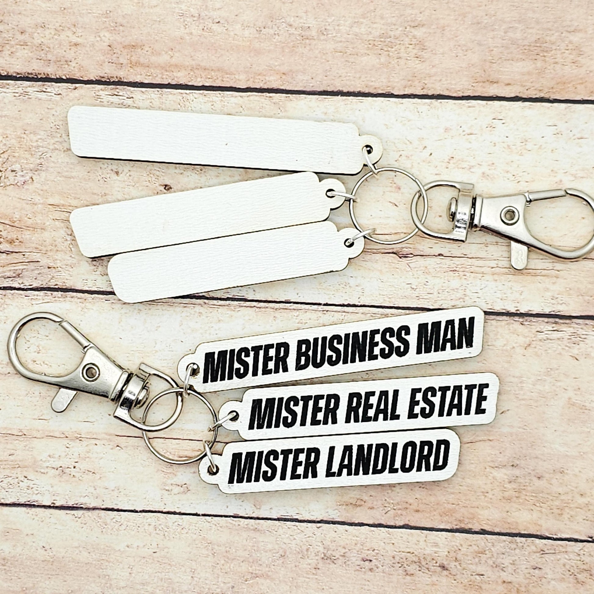 Heated Rivalry Keychain: Mister Business Man, Real Estate, Landlord Charm accessory
