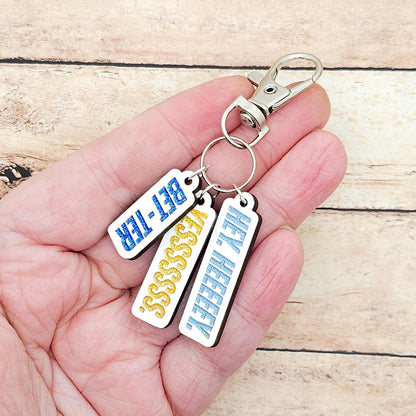 Heated Rivalry Hospital Scene Quote Keychain, Rachel Reid Fan Bookish Accessory