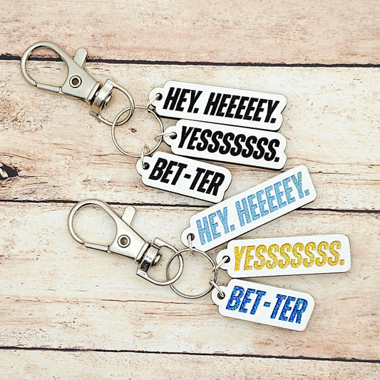 Heated Rivalry Hospital Scene Quote Keychain, Rachel Reid Fan Bookish Accessory