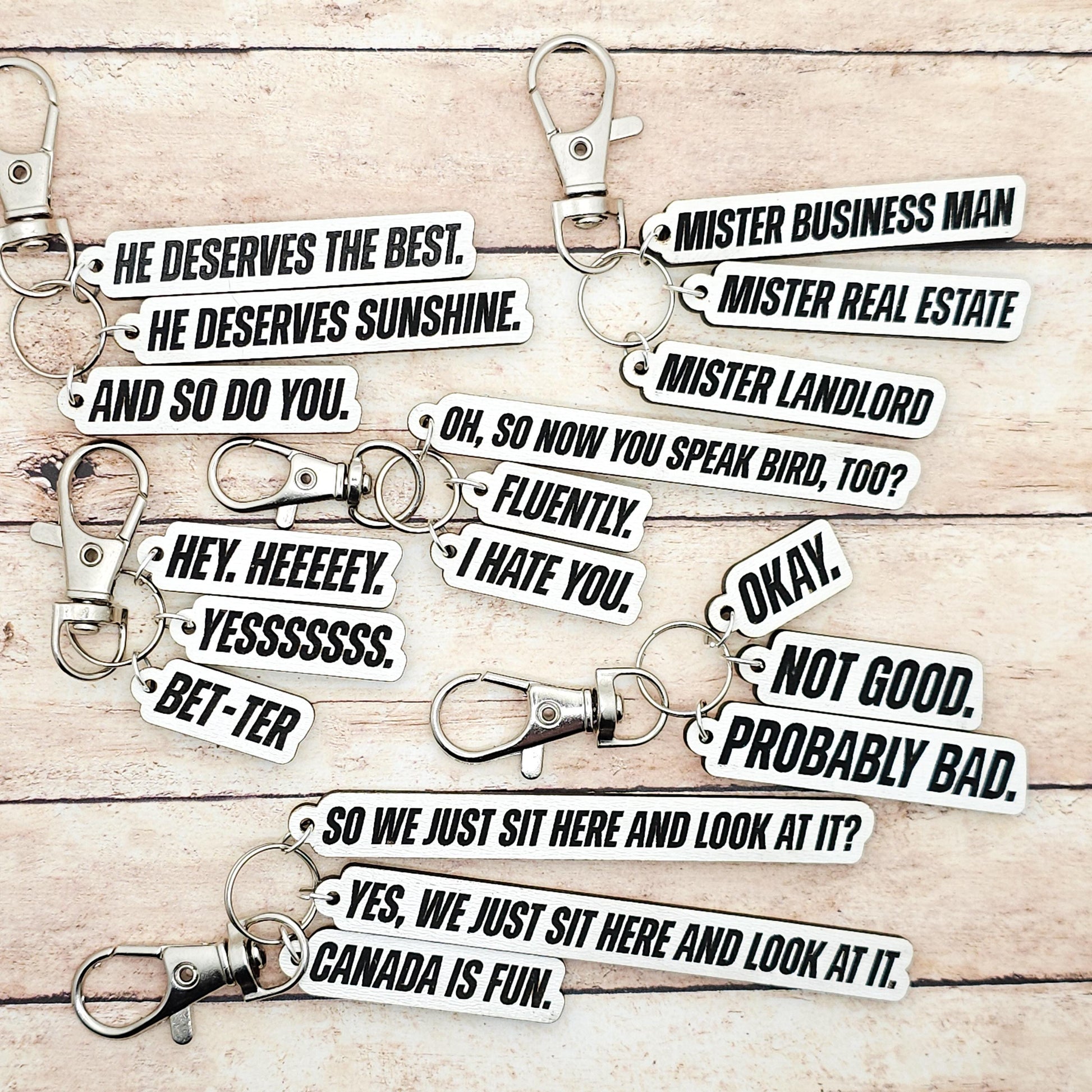 Heated Rivalry Quote Keychain Set, Hollanov Book Inspired Keychains, Shane Hollander Ilya Rozanov Fan Gift, Booktok Hockey Romance Merch