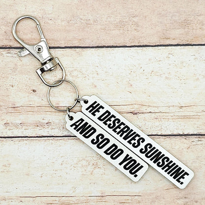 Heated Rivalry Keychain Set | Hollanov Romance Quote | Hockey Gift for Fans | BookTok Inspired | MM Romance Accessory