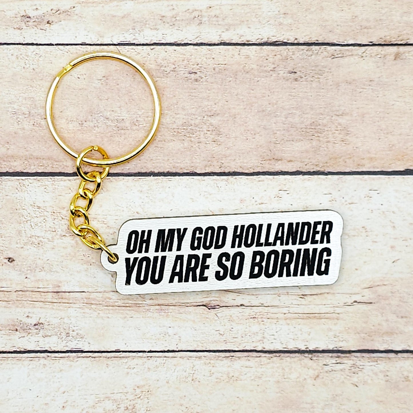 Heated Rivalry Quote Keychains MDF Fan Gift Hockey Romance Inspired Keyring White Finish Bookish Merch Silver or Gold Chain