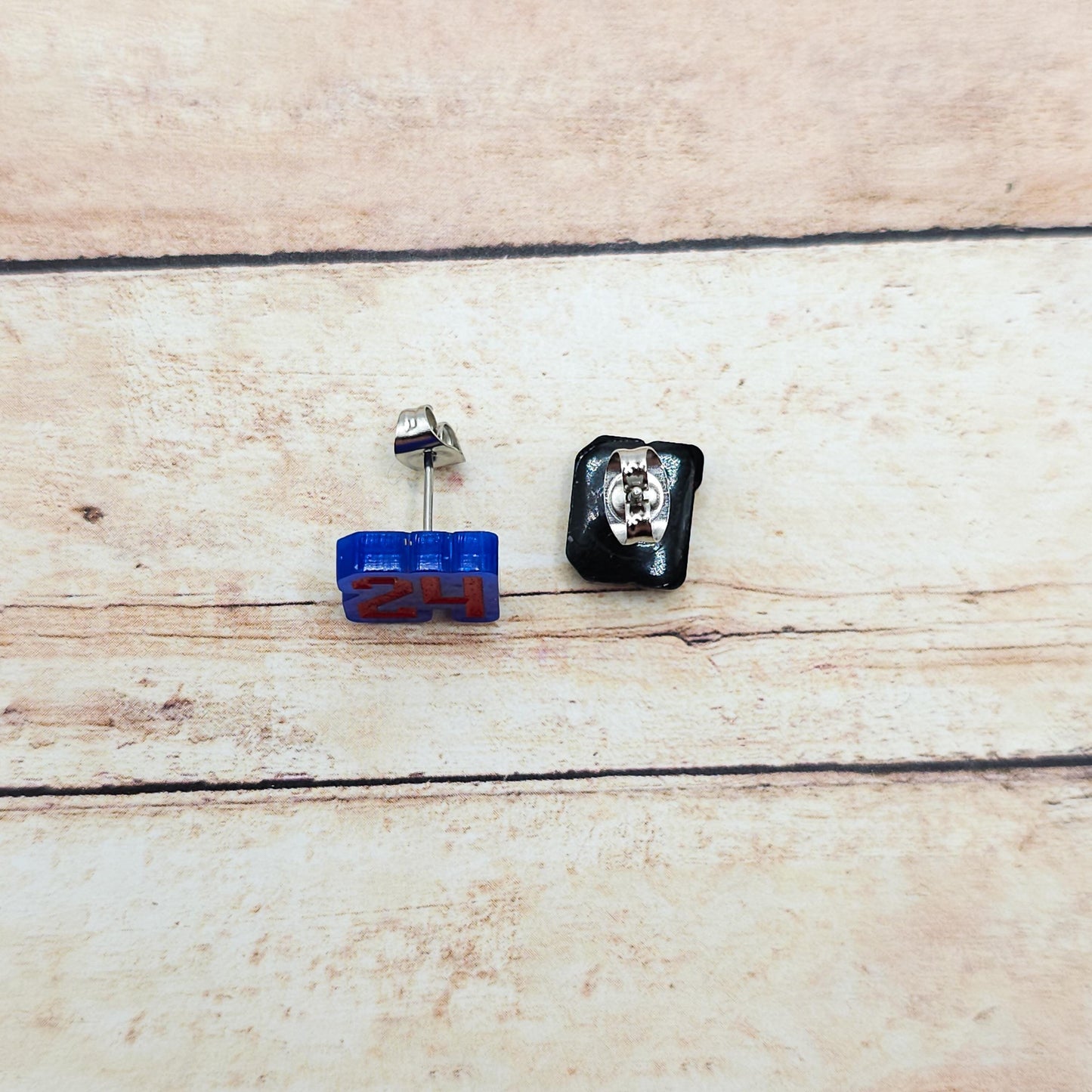 Heated Rivalry 24 81 Stud Earrings Shane Hollander Ilya Rozanov Blue Black Acrylic Engraved Numbers Hockey Romance Bookish Gift Fans