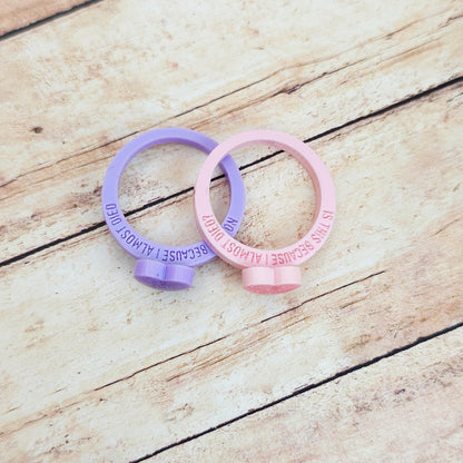 Heated Rivalry Inspired Acrylic Rings Set, Laser Cut Glitter Heart Rings, Funny Proposal Quote Rings, Bookish Couple Jewelry Gift