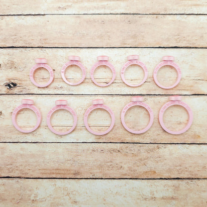 Heated Rivalry Inspired Acrylic Rings Set, Laser Cut Glitter Heart Rings, Funny Proposal Quote Rings, Bookish Couple Jewelry Gift
