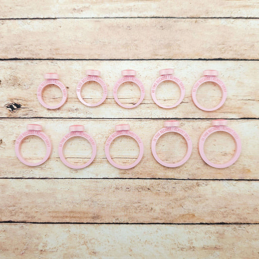 Heated Rivalry Inspired Acrylic Rings Set, Laser Cut Glitter Heart Rings, Funny Proposal Quote Rings, Bookish Couple Jewelry Gift