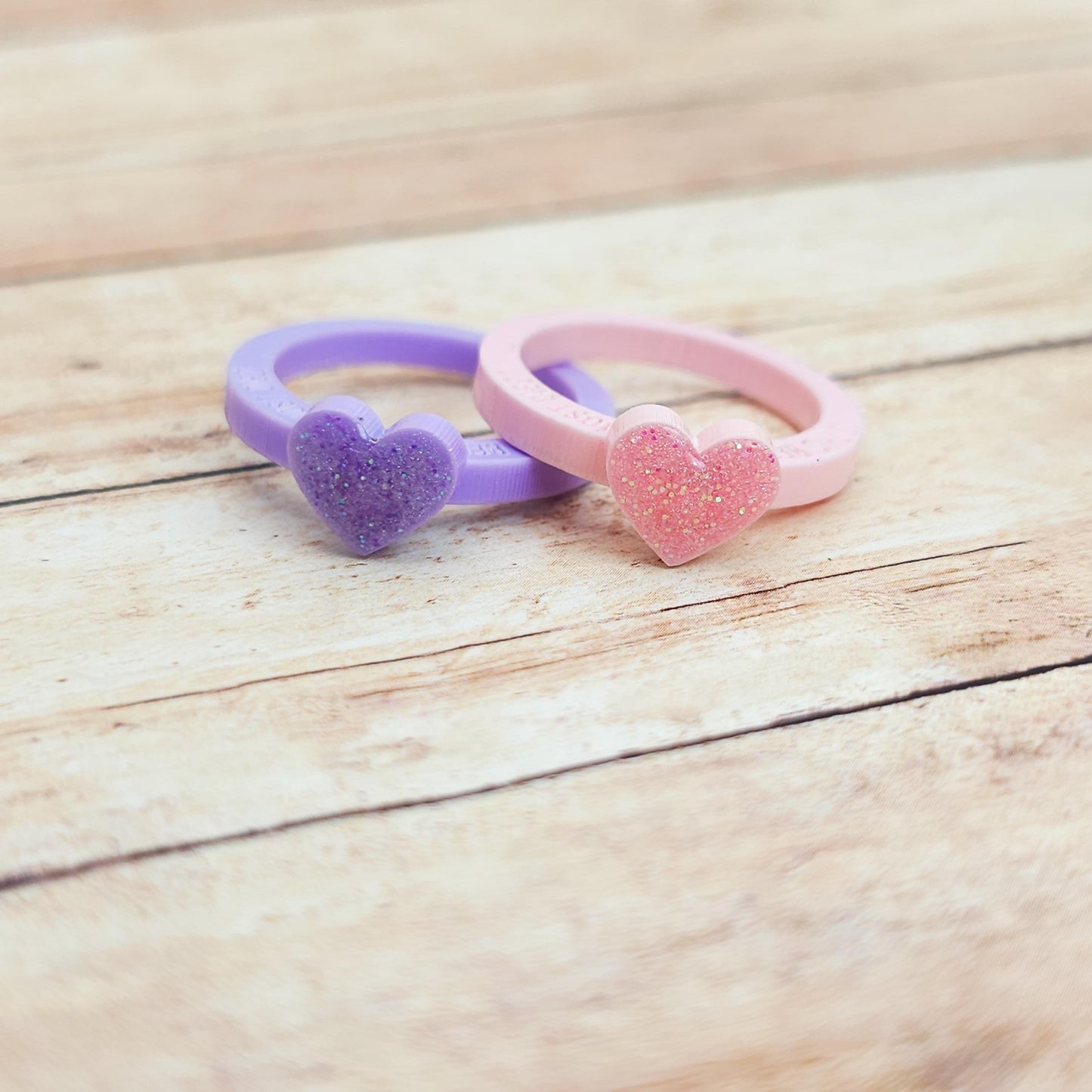 Heated Rivalry Inspired Acrylic Rings Set, Laser Cut Glitter Heart Rings, Funny Proposal Quote Rings, Bookish Couple Jewelry Gift