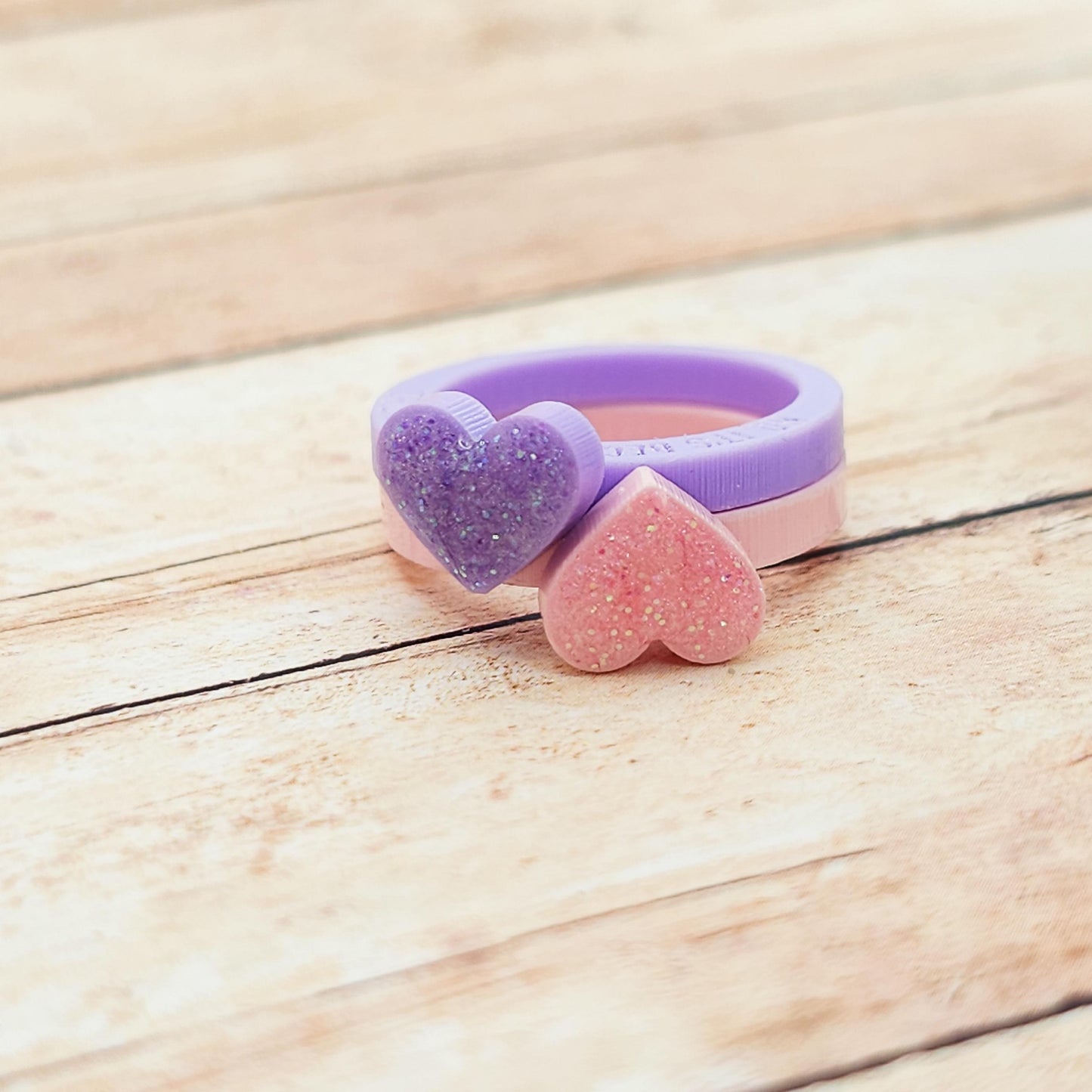 Heated Rivalry Inspired Acrylic Rings Set, Laser Cut Glitter Heart Rings, Funny Proposal Quote Rings, Bookish Couple Jewelry Gift