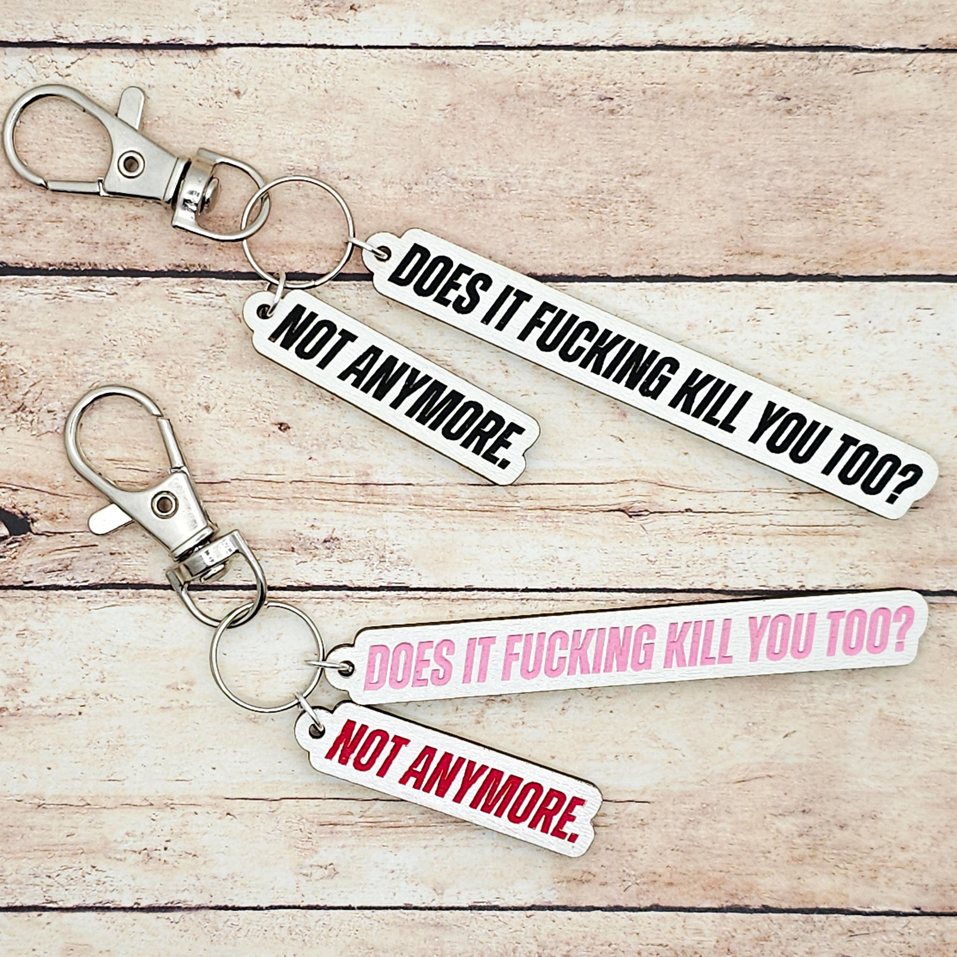 Heated Rivalry TV Quote Keychain Does It Fucking Kill You Too Not Anymore Shane Ilya Hollander Inspired MDF Keychain Fan Gift