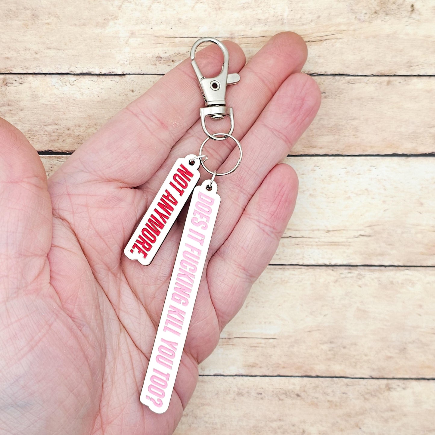 Heated Rivalry TV Quote Keychain Does It Fucking Kill You Too Not Anymore Shane Ilya Hollander Inspired MDF Keychain Fan Gift