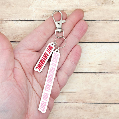 Heated Rivalry TV Quote Keychain Does It Fucking Kill You Too Not Anymore Shane Ilya Hollander Inspired MDF Keychain Fan Gift