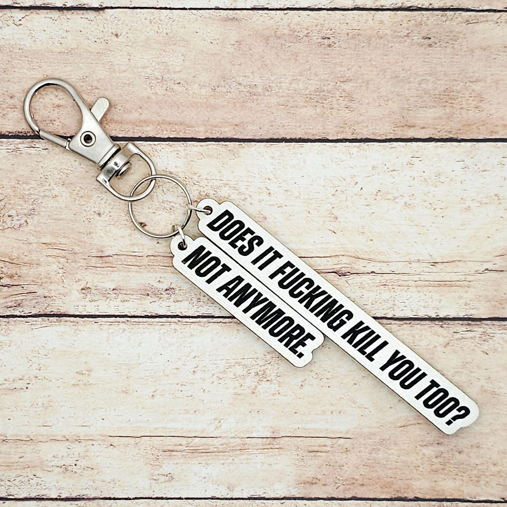 Heated Rivalry TV Quote Keychain Does It Fucking Kill You Too Not Anymore Shane Ilya Hollander Inspired MDF Keychain Fan Gift