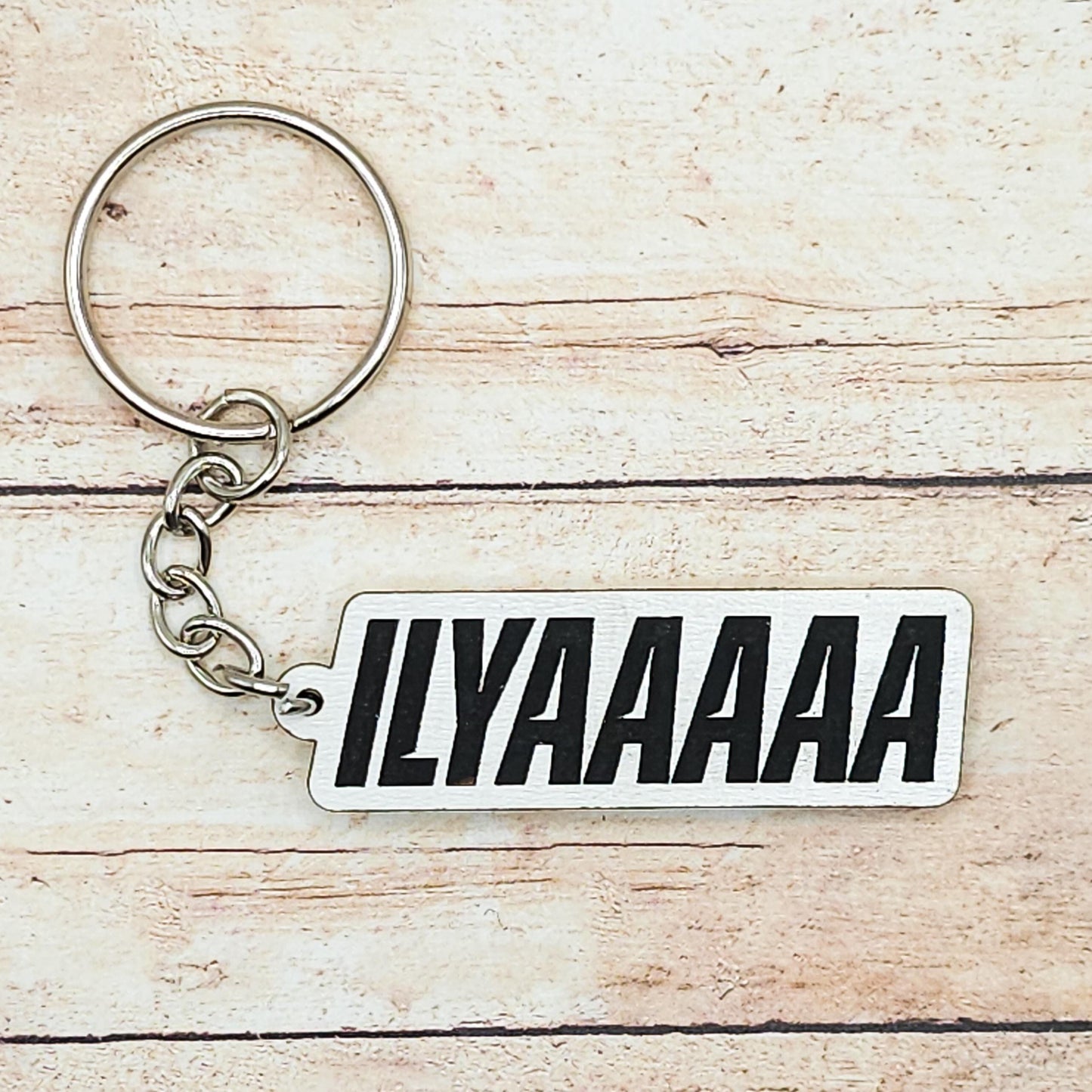 Engraved Quote Keychain, Bookish Gift for Readers, MDF Keyring, Literary Inspired Accessory, Gold or Silver Hardware, Reader Gift