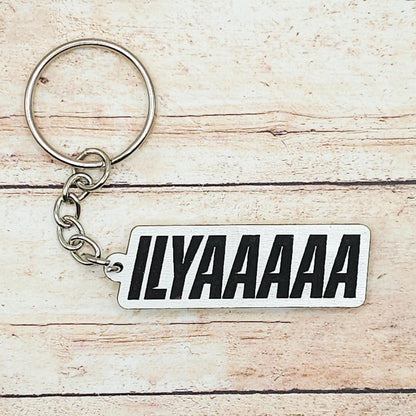 Engraved Quote Keychain, Bookish Gift for Readers, MDF Keyring, Literary Inspired Accessory, Gold or Silver Hardware, Reader Gift
