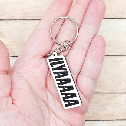 Engraved Quote Keychain, Bookish Gift for Readers, MDF Keyring, Literary Inspired Accessory, Gold or Silver Hardware, Reader Gift