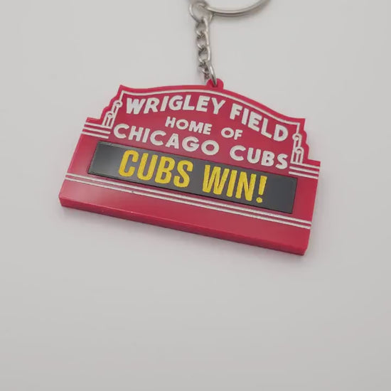 Personalized Wrigley Field Marquee Keychain, Custom Chicago Cubs Acrylic Keyring
