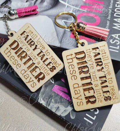 I Still Love to Read Fairy Tales Keychain - Chloe and Lucy