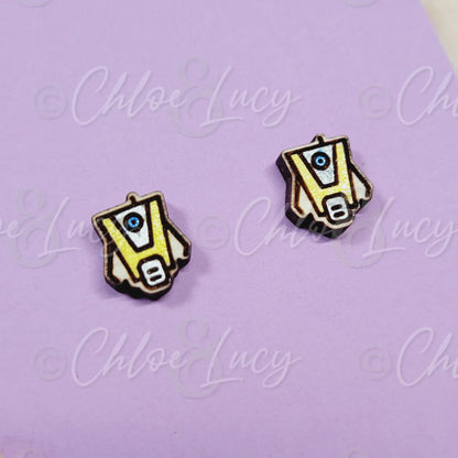 Borderlands Claptrap Stud Earrings - Chloe and Lucy