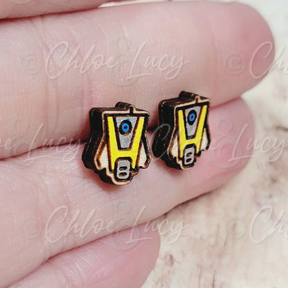 Borderlands Claptrap Stud Earrings - Chloe and Lucy