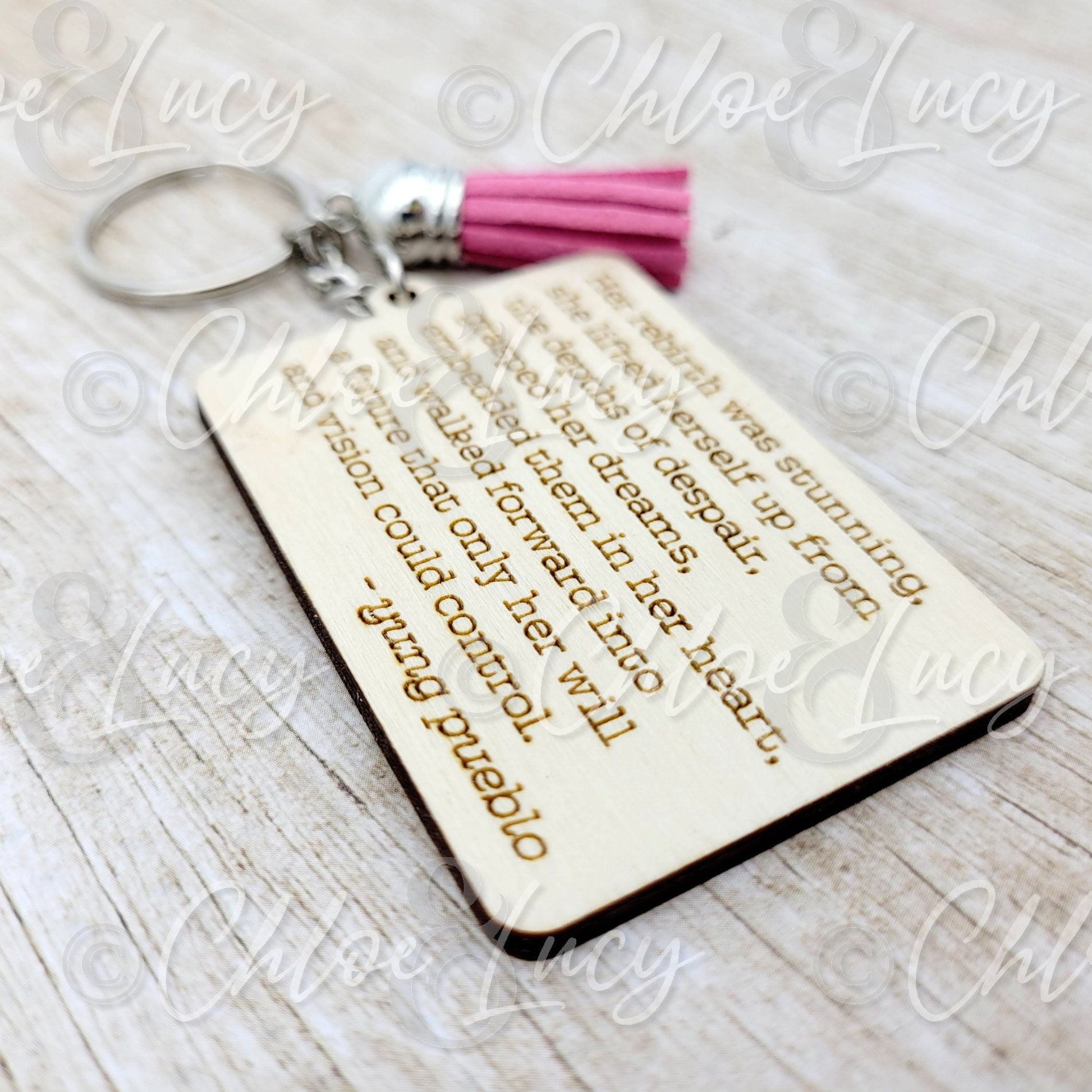 Her Rebirth Was Stunning Yung Pueblo Revival Poem Poetry Keychain